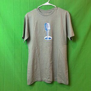 American Needle Hillcrest Los Angeles Microphone Green Shirt — Size M